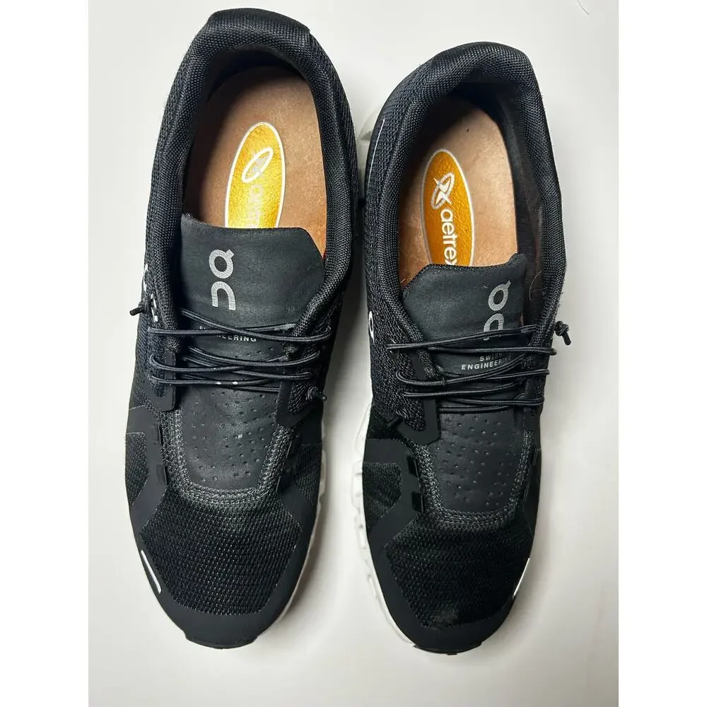 On Cloud 5 Men's Size 9.5 Black Shoes Running Walking Athletic